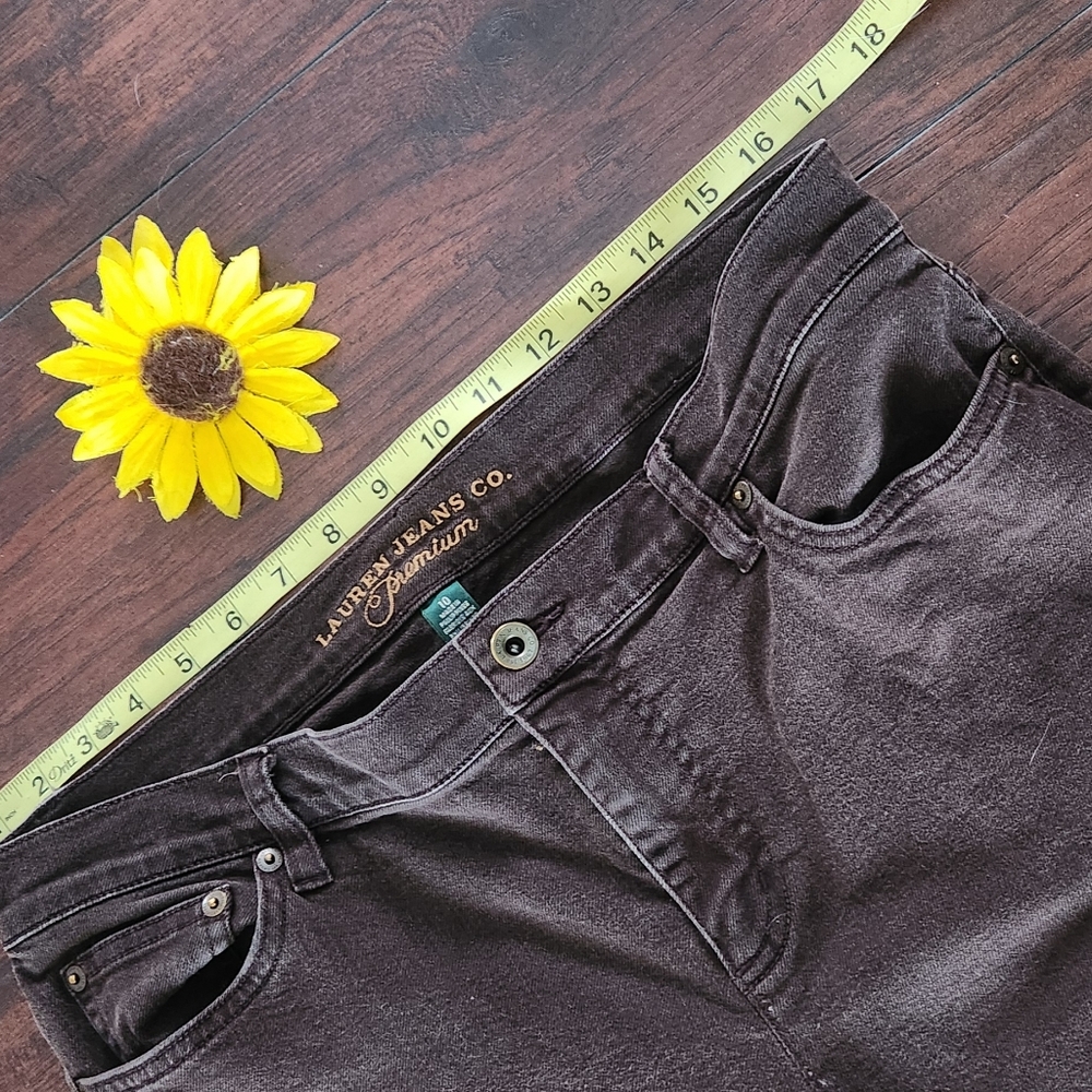 LRL BROWN STRAIGHT LEG JEANS - Picture 3 of 7